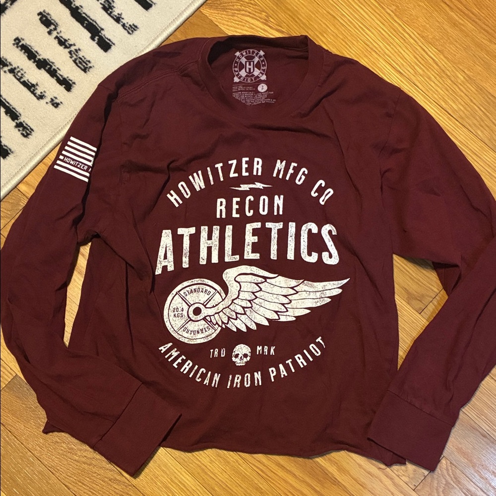 Howitzer Recon Athletics Women's Long Sleeve Tee - Burgundy